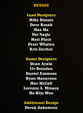 2017 designers credits