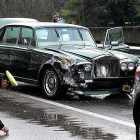 Rolls Royce wreck